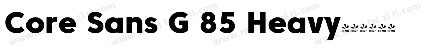 Core Sans G 85 Heavy字体转换